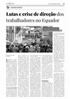 Research paper thumbnail of Lutas e crise de direção dos trabalhadores no Equador (março 2023)