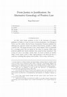 Research paper thumbnail of From Justice to Justification: An Alternative Genealogy of Positive Law