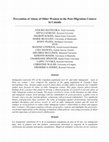 Research paper thumbnail of Prevention of abuse of older women in the post-migration context in Canada