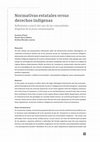 Research paper thumbnail of Normativas estatales versus derechos indígenas: Reflexiones a partir del caso de las comunidades diaguitas de la puna catamarqueña