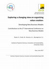 Research paper thumbnail of Crafting a Sustainable Business:Applying the Circular Economy and Experience Economy to the Design of Cloud City’s Spirit Center