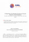 Research paper thumbnail of A Single-Phase Two-Winding Transformer Dynamic Model for Circuit Simulators