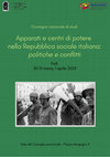 Research paper thumbnail of Apparati e centri di potere nella Repubblica sociale italiana: politiche e conflitti