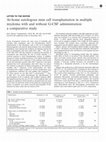 At-home autologous stem cell transplantation in multiple myeloma with and without G-CSF administration: a comparative study Cover Page