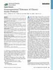 Gastrointestinal Tolerance of Chicory Inulin Products Cover Page