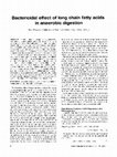 Research paper thumbnail of Bactericidal effect of long chain fatty acids in anaerobic digestion