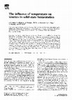 Research paper thumbnail of The influence of temperature on kinetics in solid-state fermentation