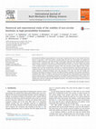 Research paper thumbnail of Numerical and experimental study of the stability of non-circular boreholes in high-permeability formations