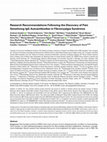 Research paper thumbnail of Research Recommendations Following the Discovery of Pain Sensitizing IgG Autoantibodies in Fibromyalgia Syndrome