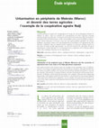 Research paper thumbnail of Urbanization of the peripheral areas of Meknès (Morocco) and the conversion of agricultural land: Case study of the Naïji agricultural cooperative