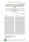 Research paper thumbnail of Relação entre manutenção centrada em confiabilidade e monitoramento de condições (estudo de caso)