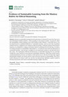 Research paper thumbnail of Evidence of Sustainable Learning from the Mastery Rubric for Ethical Reasoning