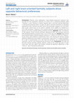 Research paper thumbnail of Left and right brain-oriented hemisity subjects show opposite behavioral preferences