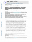 Research paper thumbnail of Variations on the theme of musical expertise: cognitive and sensory processing in percussionists, vocalists and non-musicians