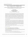 Research paper thumbnail of The Repertory Grid Interview: Exploring Qualitative and Quantitative Data on Language Teachers' Pedagogical Beliefs