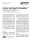 Research paper thumbnail of Development of flood probability charts for urban drainage network in coastal areas through a simplified joint assessment approach