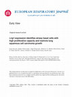 Research paper thumbnail of Lrig1 expression identifies airway basal cells with high proliferative capacity and restricts lung squamous cell carcinoma growth