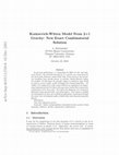 Research paper thumbnail of Kontsevich–Witten model from 2+1 gravity: new exact combinatorial solution