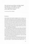 Research paper thumbnail of Why Did Paul Succeed Where the Rabbis Failed ? The Reluctance of the Rabbis to Translate Their Teachings into Greek and Latin and the Split Jewish Diaspora