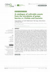 A catalogue of cultivable yeasts from the microbiota of grape berries cv. Vinhão and Loureiro Cover Page