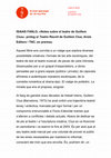 Research paper thumbnail of Notes sobre el teatre de Guillem Clua