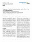 Research paper thumbnail of Morphology of the Early Jurassic Arietitidae and the effects of syn vivo serpulid infestations