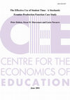 Research paper thumbnail of The effective use of student time: a stochastic frontier production function case study