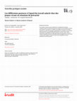 Research paper thumbnail of Les différentes postures à l’égard du travail salarié chez des jeunes vivant en situation de précarité