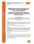 Research paper thumbnail of Cercetari Asupra Indicatorilor It Utilizati in Managementul Serviciilor Publice Locale