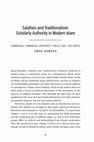 Research paper thumbnail of Salafīsm and Traditionalism: Scholarly Authority in Modern Islam (by Emad Hamdeh)