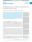 Emerging evidence of plant domestication as a landscape-level process Cover Page