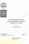 Les premiers effets de la dévaluation sur les filières riz irrigué au Sahel. Le cas du Sénégal Cover Page