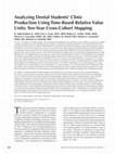 Analyzing Dental Students' Clinic Production Using Time-Based Relative Value Units: Ten-Year Cross-Cohort Mapping Cover Page