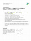 Research paper thumbnail of Design and Synthesis of 4-O-Podophyllotoxin Sulfamate Derivatives as Potential Cytotoxic Agents