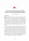 Research paper thumbnail of La Construcción Histórica del Pueblo Cubano en Tiempos de Debate Nacional