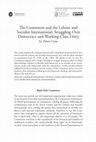 The Comintern and the Labour and Socialist International: Struggling Over Democracy and Working-Class Unity Cover Page