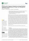 Research paper thumbnail of STEM Faculty's Support of Togetherness during Mandated Separation: Accommodations, Caring, Crisis Management, and Powerlessness