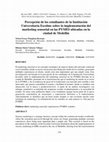 Research paper thumbnail of Percepción de los estudiantes de la Institución Universitaria Escolme sobre la implementación del marketing sensorial en las PYMES ubicadas en la ciudad de Medellín