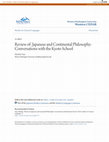 Review of: Japanese and Continental Philosophy: Conversations with the Kyoto School Cover Page