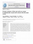 Research paper thumbnail of Fracture resistance of three post and core systems in endodontically treated teeth restored with all-ceramic crowns