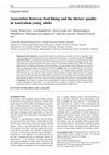 Research paper thumbnail of Association between food liking and the dietary quality in Australian young adults