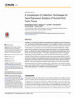 Research paper thumbnail of A Comparison of Collection Techniques for Gene Expression Analysis of Human Oral Taste Tissue