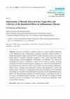 Research paper thumbnail of Review Oleocanthal, a Phenolic Derived from Virgin Olive Oil: A Review of the Beneficial Effects on Inflammatory Disease