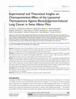 Research paper thumbnail of Experimental and Theoretical Insights on Chemopreventive Effect of the Liposomal Thymoquinone Against Benzo[a]pyrene-Induced Lung Cancer in Swiss Albino Mice