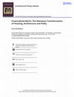 Research paper thumbnail of Financialized Berlin: The Monetary Transformation of Housing, Architecture and Polity