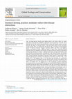 Research paper thumbnail of Livestock farming practices modulate vulture diet-disease interactions