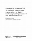 Research paper thumbnail of Enterprise Information Systems for Business Integration in SMEs