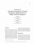 Research paper thumbnail of Conducting Multi-Project Business Operations in SMEs and IS Support