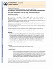 Research paper thumbnail of Quantitation of trans-resveratrol and detection of its metabolites in human plasma and urine by high performance liquid chromatography