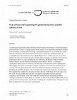 Research paper thumbnail of Food activism and negotiating the gendered dynamics of public cultures of care